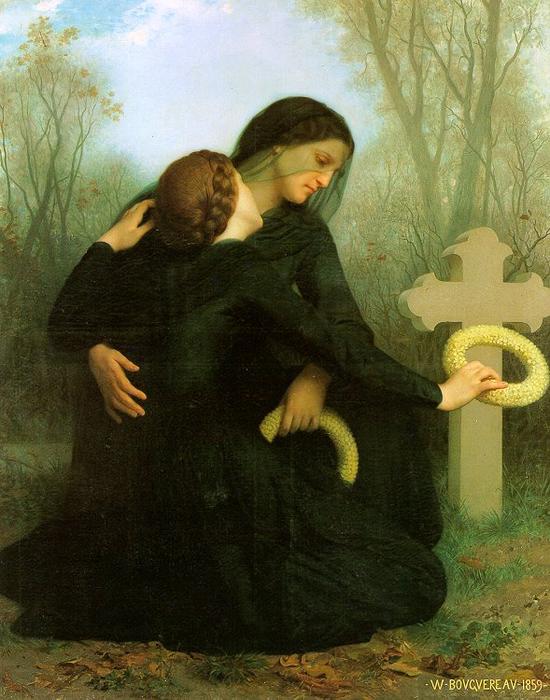 Order Paintings Reproductions Le Jour des Morts (also known as All Saints Day), 1859 by William Adolphe Bouguereau (1825-1905, France) | ArtsDot.com