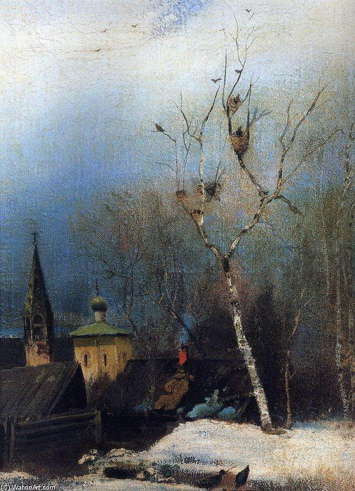 Order Paintings Reproductions Early Spring, 1890 by Aleksey Savrasov (1830-1897, Russia) | ArtsDot.com