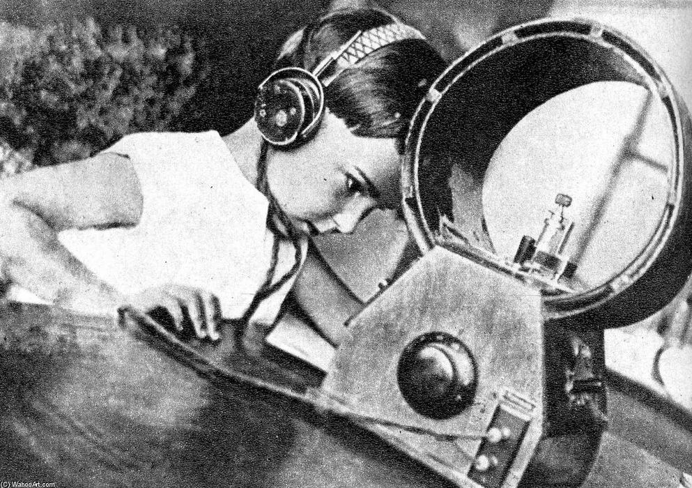 Radio listener, 1929 by Alexander Rodchenko Alexander Rodchenko | ArtsDot.com
