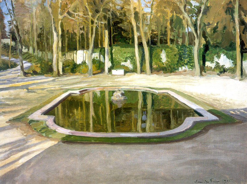 Buy Museum Art Reproductions Versailles. ``Mirror`` at Trianon, 1905 by Alexandre Benois (Inspired By) (1870-1960, Russia) | ArtsDot.com