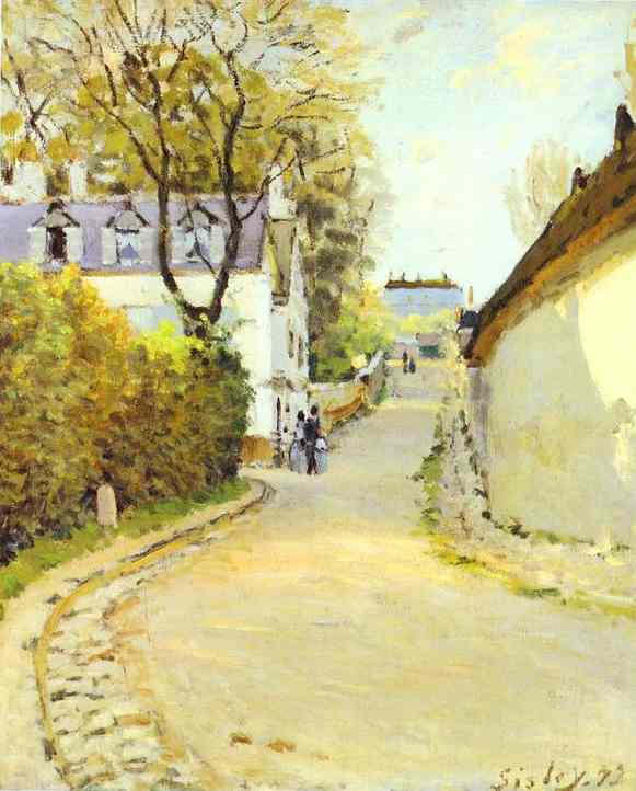 Buy Museum Art Reproductions Street in Ville d Avray, 1873 by Alfred Sisley (1839-1899, France) | ArtsDot.com