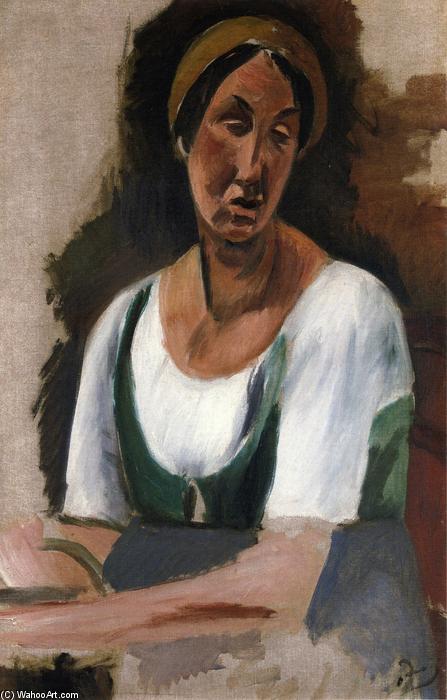 Order Paintings Reproductions Bust of a Woman, 1914 by André Derain (Inspired By) (1880-1954, France) | ArtsDot.com
