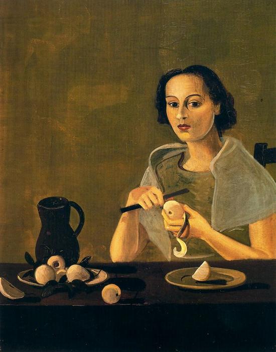 Buy Museum Art Reproductions The girl cutting apple, 1938 by André Derain (Inspired By) (1880-1954, France) | ArtsDot.com