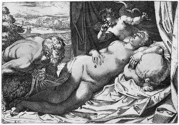 Order Artwork Replica Jupiter and Antiope by Annibale Carracci (1560-1609, Italy) | ArtsDot.com