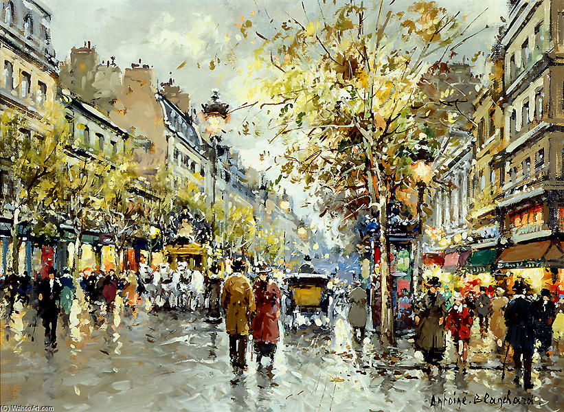 Buy Museum Art Reproductions Theatre des Varietes Large by Antoine Blanchard (Marcel Masson) (Inspired By) (1910-1988, France) | ArtsDot.com