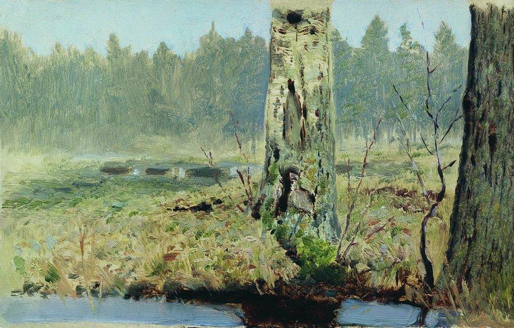 Order Paintings Reproductions Trunks of trees by Arkhip Ivanovich Kuinji | ArtsDot.com