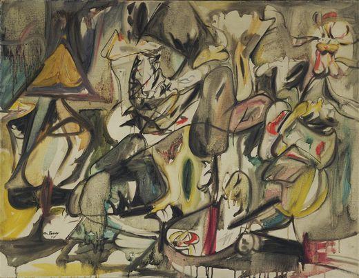 Order Paintings Reproductions The Leaf of the Artichoke is an Owl, 1944 by Arshile Gorky (1904-1948, Turkey) | ArtsDot.com