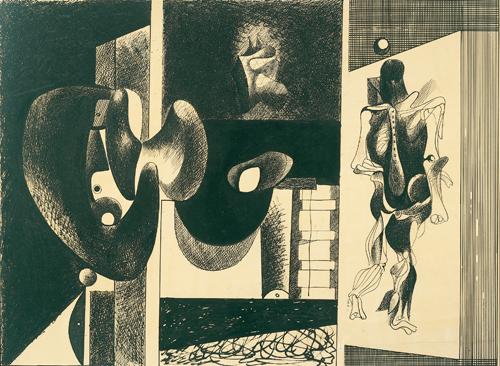 Order Oil Painting Replica Nighttime, Enigma and Nostalgia, 1932 by Arshile Gorky (1904-1948, Turkey) | ArtsDot.com