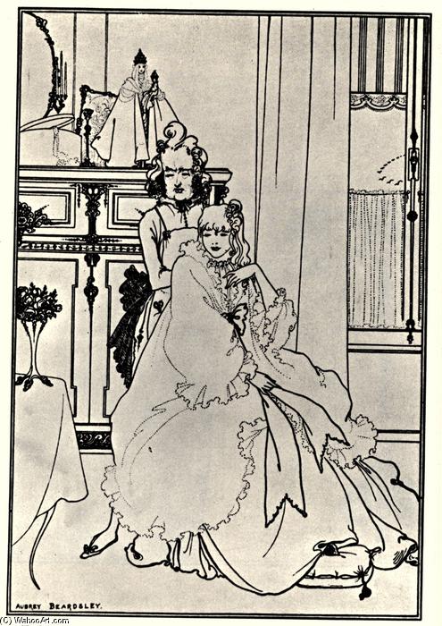 Order Oil Painting Replica The Coiffing, 1896 by Aubrey Vincent Beardsley (1872-1898, United Kingdom) | ArtsDot.com