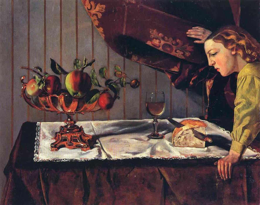 Still Life with a Figure, 1942 by Balthus (Balthasar Klossowski) (1908-2001, France) Balthus (Balthasar Klossowski) | ArtsDot.com