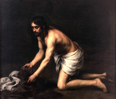 Order Artwork Replica Christ after the Flagellation, 1665 by Bartolome Esteban Murillo (1618-1682, Spain) | ArtsDot.com