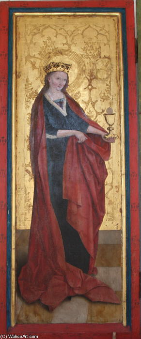 Order Paintings Reproductions Barbara of Nicomedia by Bernhard Strigel (1461-1528, Germany) | ArtsDot.com