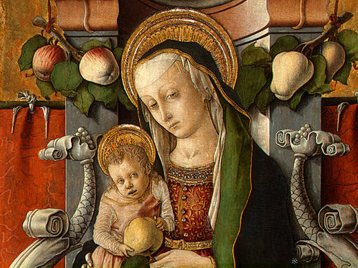 Order Oil Painting Replica Madonna and Child enthroned with donor, 1470 by Carlo Crivelli (1435-1495, Italy) | ArtsDot.com