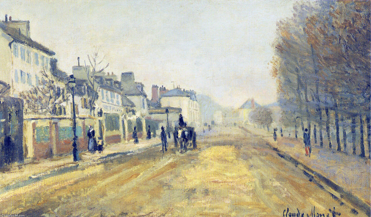 Order Oil Painting Replica The Boulevard Heloise in Argenteuil, 1872 by Claude Monet (1840-1926, France) | ArtsDot.com