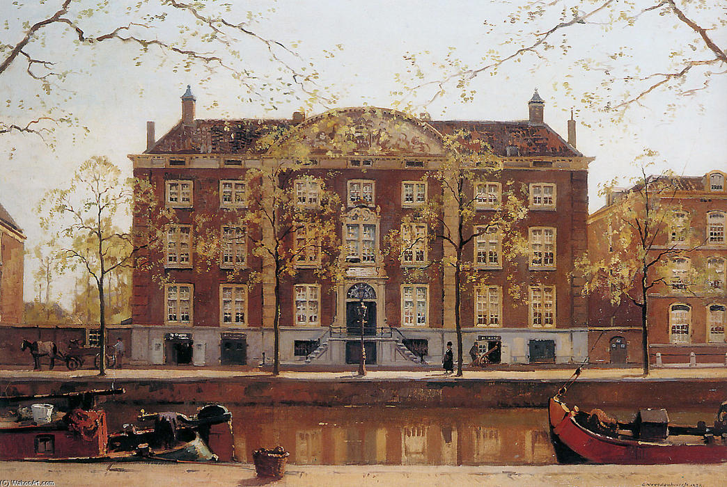 Buy Museum Art Reproductions Corvershof Nieuw Heerengracht by Cornelis Vreedenburgh (1880-1946, Netherlands) | ArtsDot.com