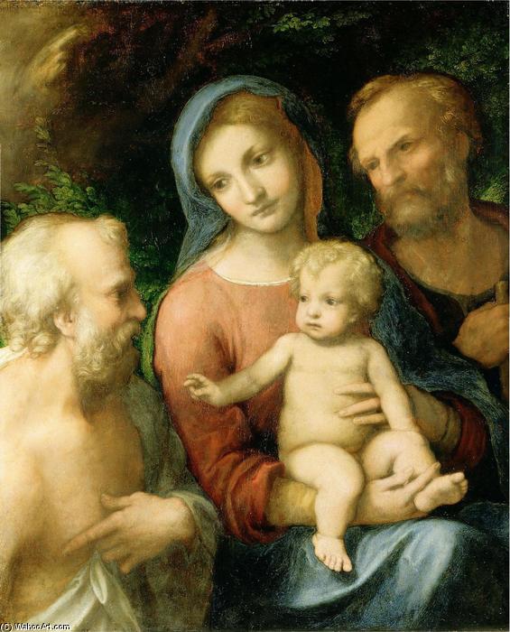 Order Oil Painting Replica The Holy Family with Saint Jerome, 1519 by Antonio Allegri Da Correggio (1489-1534, Italy) | ArtsDot.com