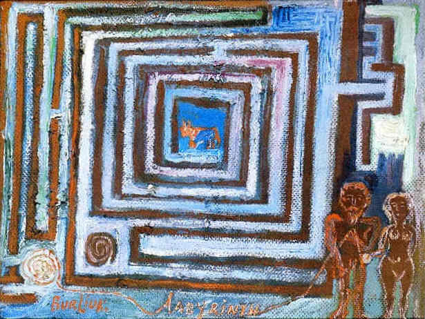 Order Paintings Reproductions Labyrinth by David Davidovich Burliuk (Inspired By) (1882-1967) | ArtsDot.com