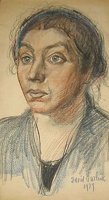 Order Oil Painting Replica Portrait of artist`s wife, 1929 by David Davidovich Burliuk (Inspired By) (1882-1967) | ArtsDot.com
