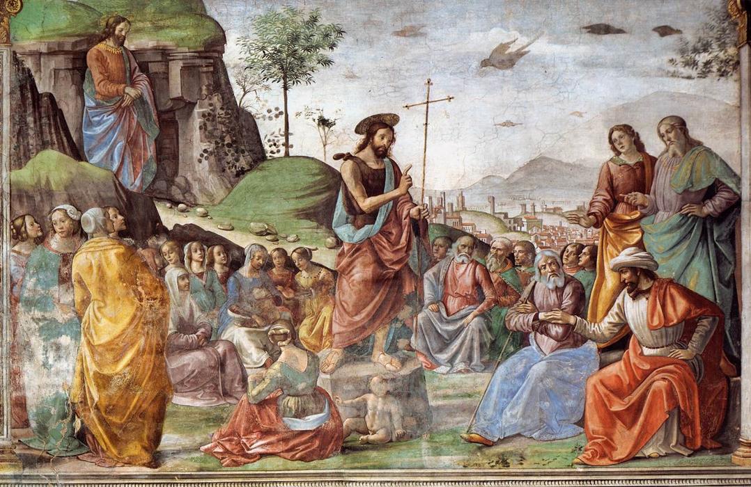 Order Artwork Replica Preaching of St John the Baptist, 1486 by Domenico Ghirlandaio (1449-1494, Italy) | ArtsDot.com