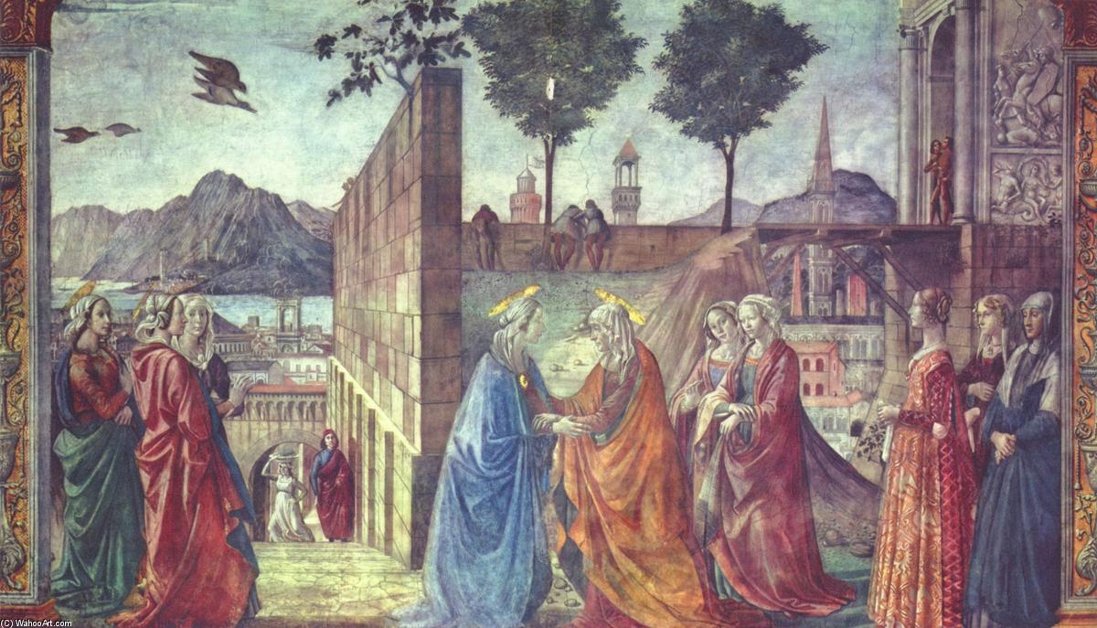 Order Art Reproductions The Visitation, 1490 by Domenico Ghirlandaio (1449-1494, Italy) | ArtsDot.com