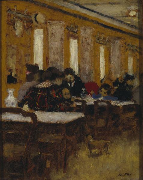 Order Art Reproductions The Little Restaurant, 1894 by Jean Edouard Vuillard (1868-1940, France) | ArtsDot.com