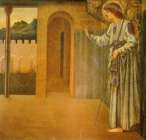 Buy Museum Art Reproductions The Annunciation The Angel by Edward Coley Burne-Jones (1833-1898, United Kingdom) | ArtsDot.com