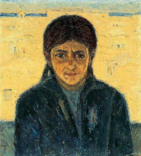 Buy Museum Art Reproductions Portrait of Iakoveena by Emmanuel Zairis (1878-1948, Greece) | ArtsDot.com