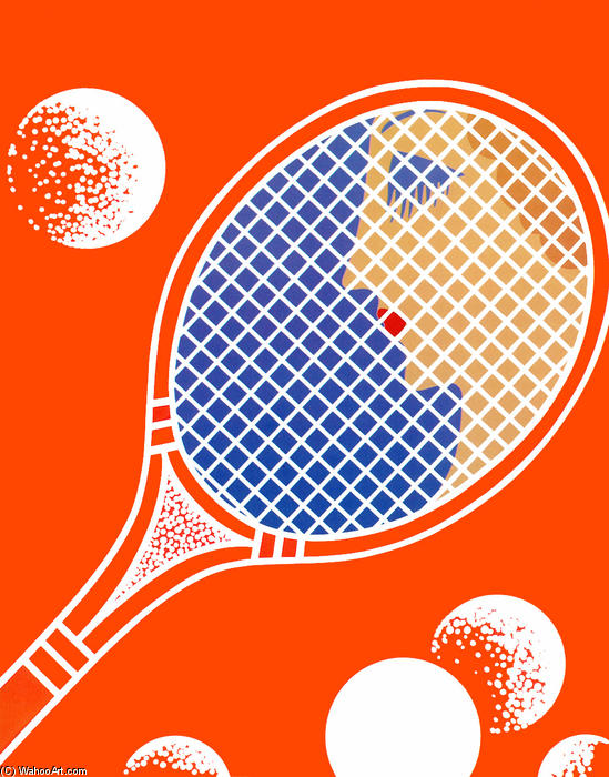 Order Art Reproductions Tennis by Erté (Romain De Tirtoff) (Inspired By) (1892-1990, Russia) | ArtsDot.com