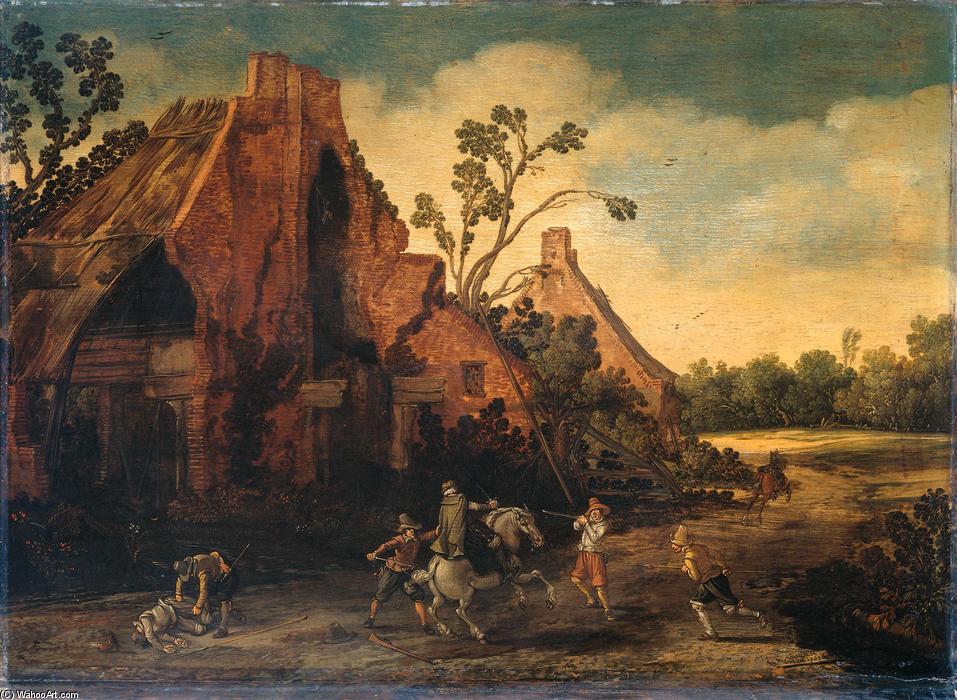 Order Paintings Reproductions The robbery, 1616 by Esaias Van De Velde (1587-1630, Netherlands) | ArtsDot.com