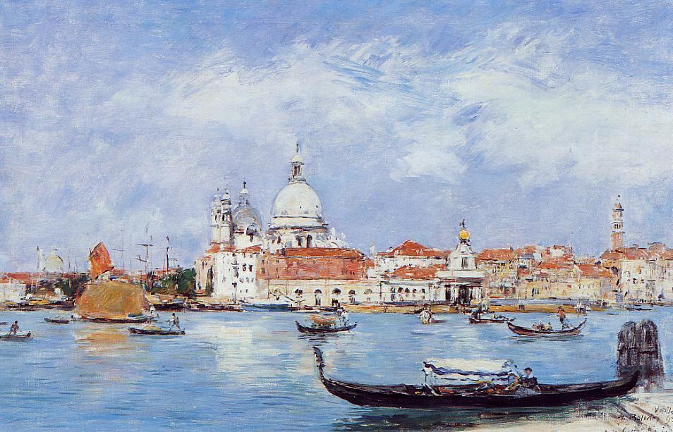 Buy Museum Art Reproductions Venice, View from the Grand Canal, 1895 by Eugène Louis Boudin (1824-1898, France) | ArtsDot.com