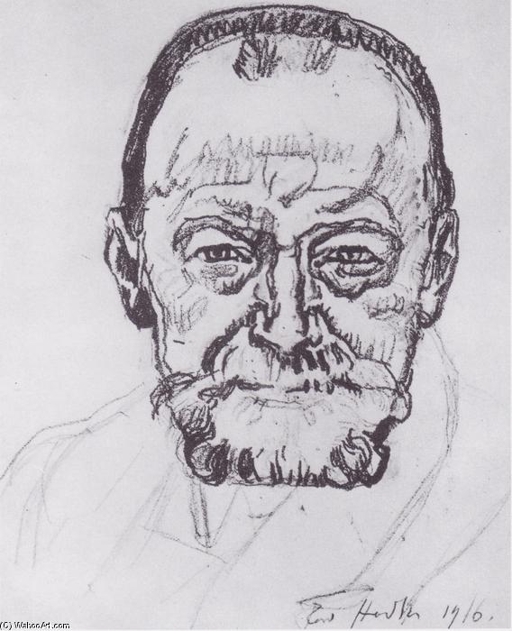 Order Art Reproductions Study of self-portrait, 1916 by Ferdinand Hodler (1853-1918, Switzerland) | ArtsDot.com