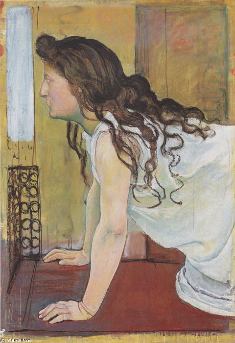 Buy Museum Art Reproductions Girl at the Window, 1890 by Ferdinand Hodler (1853-1918, Switzerland) | ArtsDot.com