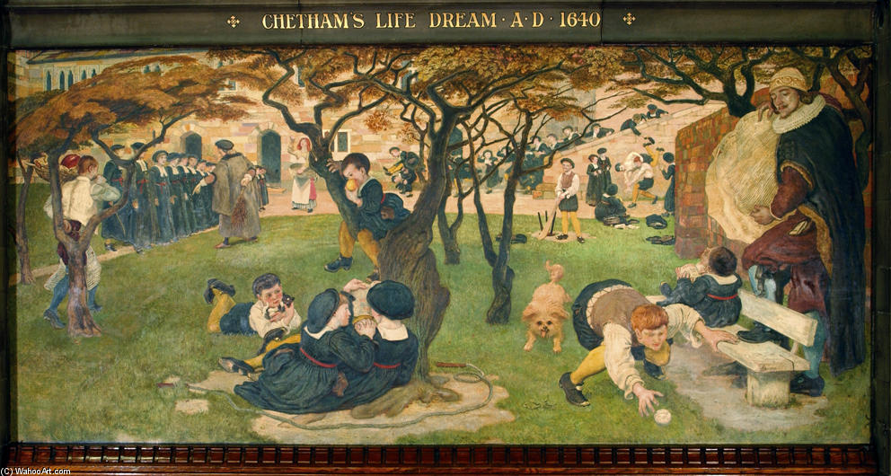 Order Artwork Replica Chetham`s Life Dream by Ford Madox Brown (1821-1893, France) | ArtsDot.com