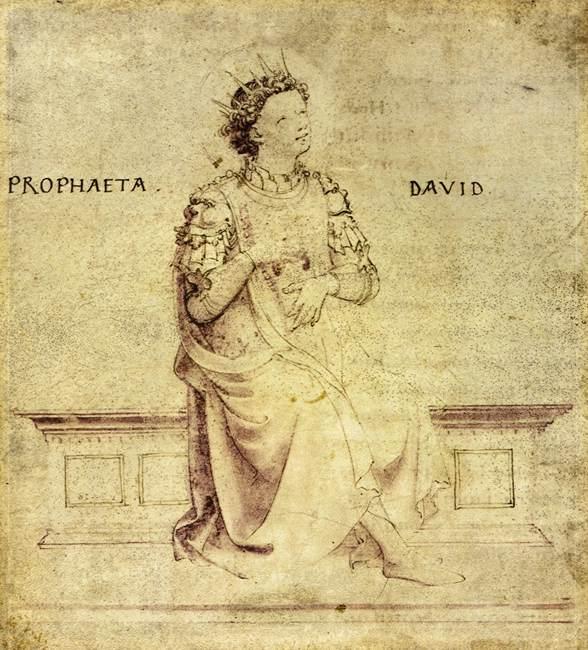 Kauf Museum Kunstreproduktionen König David spielt eine Psaltery, 1430 von Fra Angelico (1395-1455, Italy) | ArtsDot.com