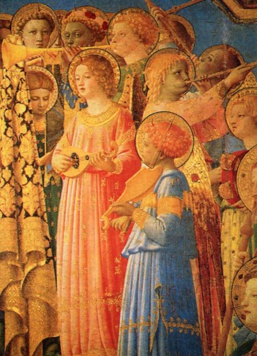 Order Oil Painting Replica Coronation of the Virgin (detail), 1435 by Fra Angelico (1395-1455, Italy) | ArtsDot.com