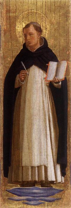 Buy Museum Art Reproductions St Thomas Aquinas, 1340 by Fra Angelico (1395-1455, Italy) | ArtsDot.com