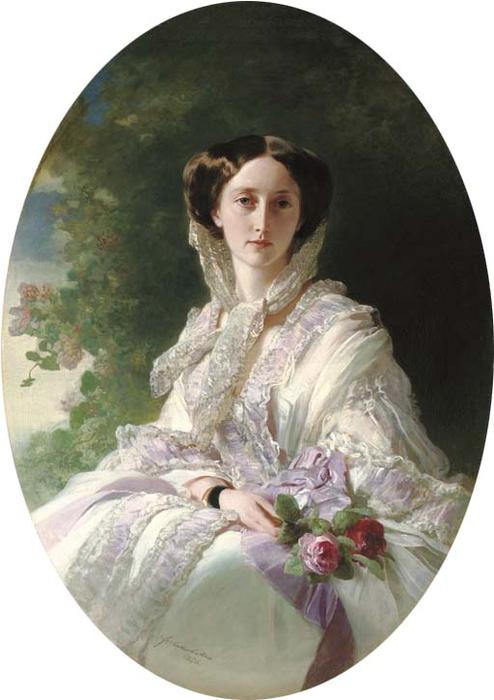 Order Oil Painting Replica Grand Duchess Olga by Franz Xaver Winterhalter (1805-1873, Germany) | ArtsDot.com