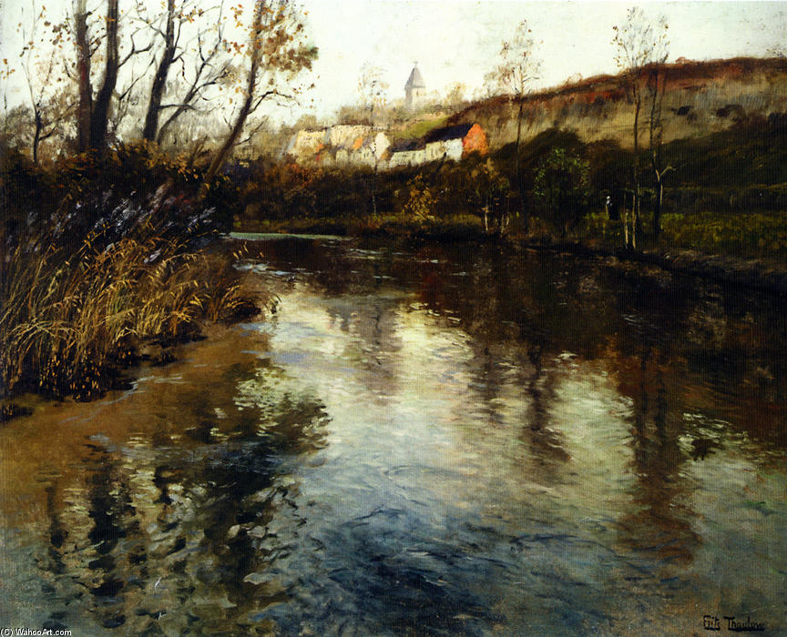 Order Artwork Replica River Landscape by Frits Thaulow (1847-1906, Norway) | ArtsDot.com