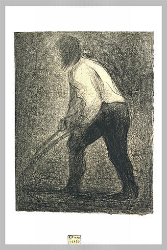 Order Oil Painting Replica The Ploughman by Georges Pierre Seurat (1859-1891, France) | ArtsDot.com
