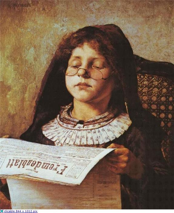 Buy Museum Art Reproductions Girl Reading, 1882 by Georgios Jakobides (1853-1932, Turkey) | ArtsDot.com