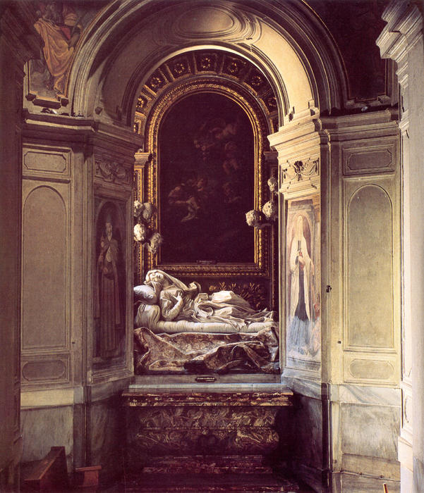 Buy Museum Art Reproductions The Blessed Lodovica Albertoni, 1674 by Gian Lorenzo Bernini (1598-1680, Italy) | ArtsDot.com