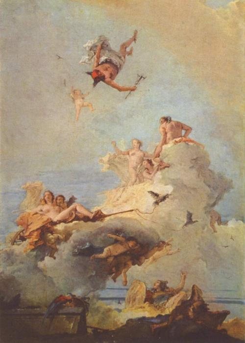 Buy Museum Art Reproductions Olymp by Giovanni Battista Tiepolo (2007-1770, Italy) | ArtsDot.com