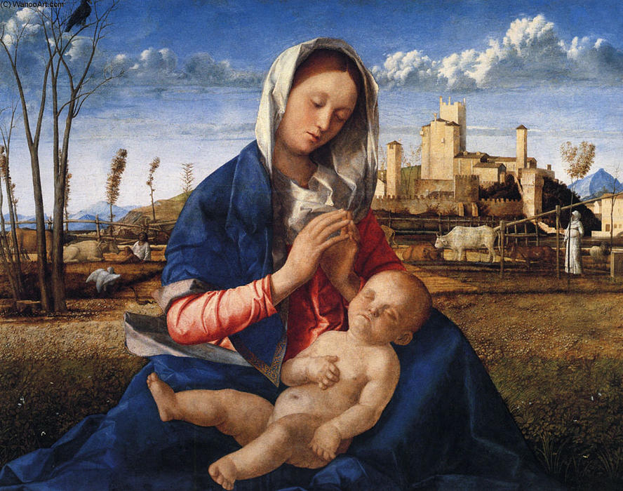 Buy Museum Art Reproductions Virgin and Child, 1485 by Giovanni Bellini (1433-1516, Italy) | ArtsDot.com