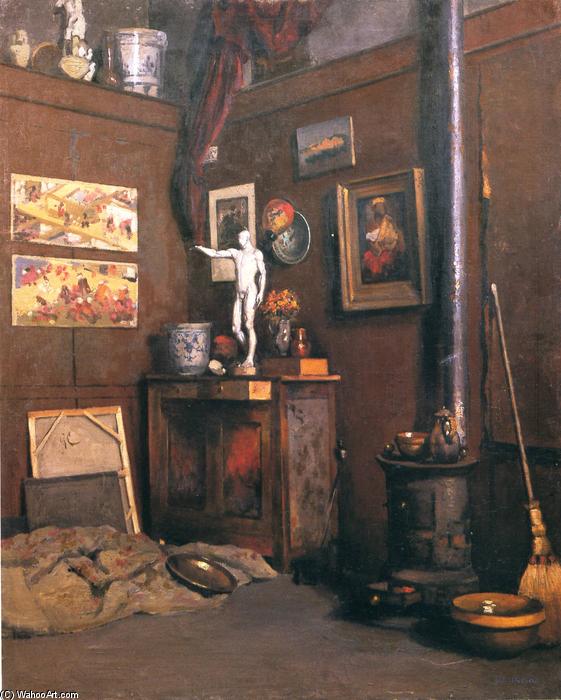 Order Art Reproductions Interior of a Studio, 1874 by Gustave Caillebotte (1848-1894, France) | ArtsDot.com