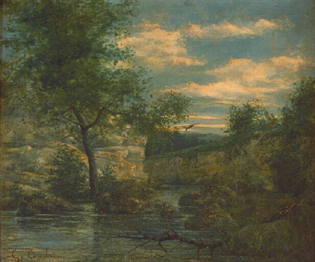 Order Paintings Reproductions Riverside by Gustave Courbet (1819-1877, France) | ArtsDot.com