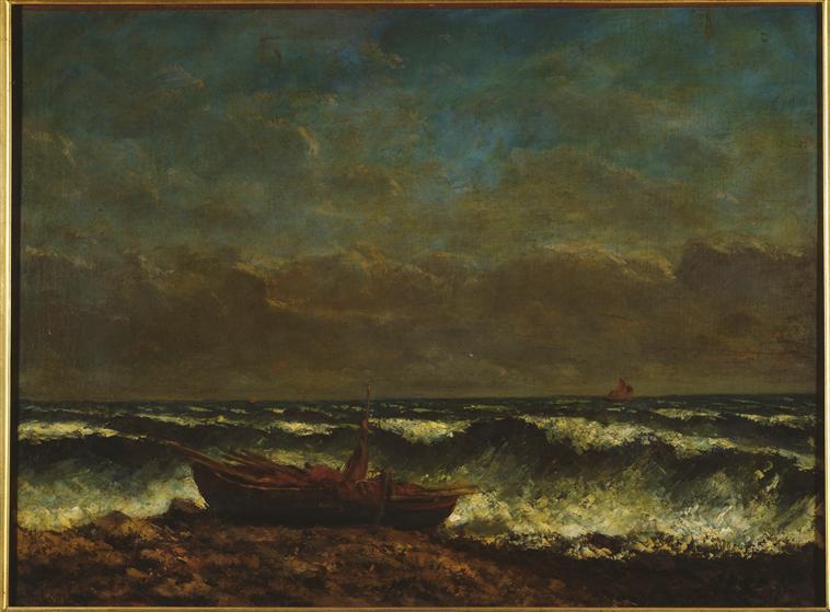 Buy Museum Art Reproductions Stormy Sea (The Wave), 1870 by Gustave Courbet (1819-1877, France) | ArtsDot.com