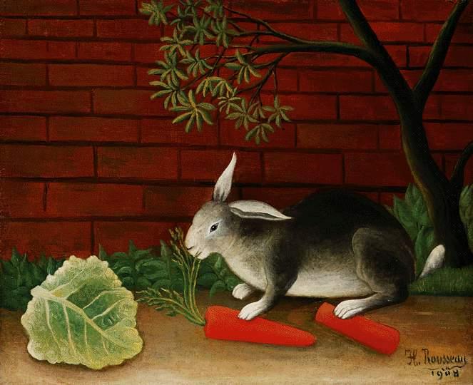 Order Artwork Replica Rabbit, 1908 by Henri Julien Félix Rousseau (Le Douanier) (1844-1910) | ArtsDot.com