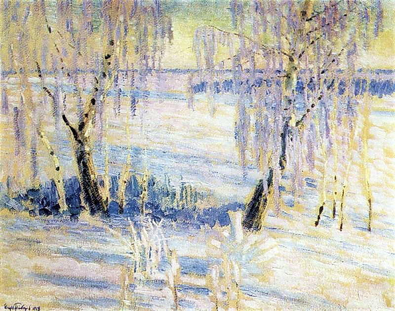 Order Paintings Reproductions The Frost, 1918 by Igor Emmanuilovich Grabar (Inspired By) (1871-1960, Hungary) | ArtsDot.com