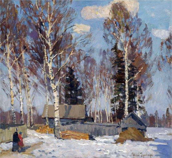 Buy Museum Art Reproductions Winter Landscape by Igor Emmanuilovich Grabar (Inspired By) (1871-1960, Hungary) | ArtsDot.com