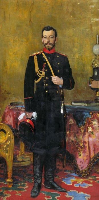 Buy Museum Art Reproductions Portrait of Nicholas II, The Last Russian Emperor, 1895 by Ilya Yefimovich Repin (1844-1930, Russia) | ArtsDot.com